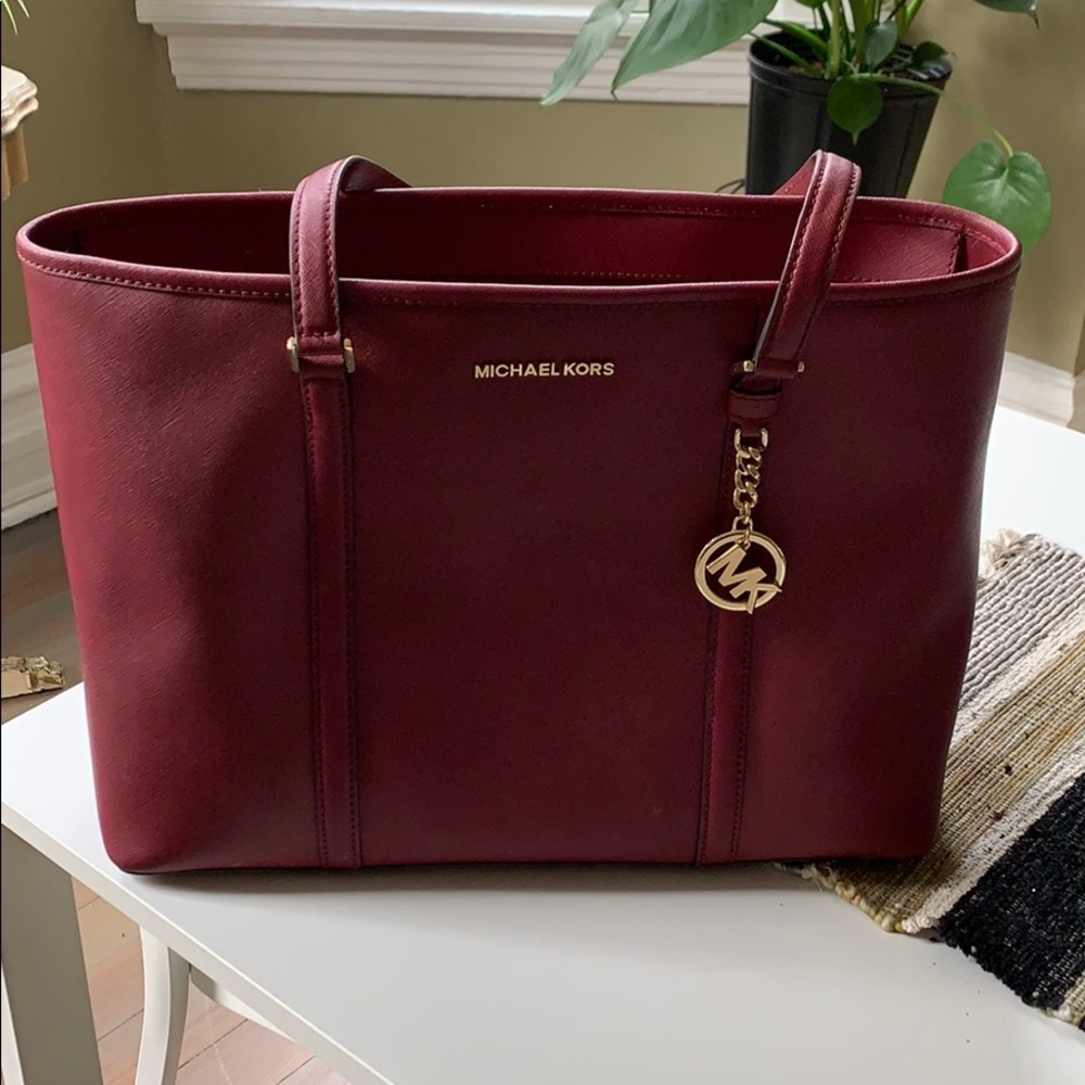 Michael Kors Saffiano Leather Tote Bag